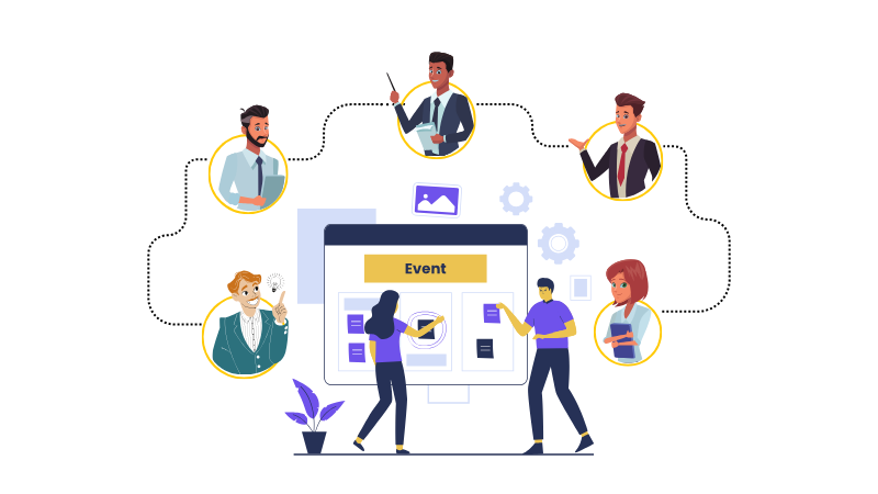 illustration for leveraging industry connections of event marketing