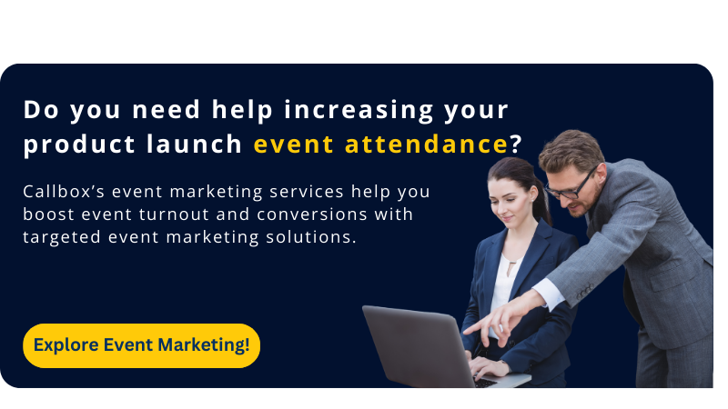Callbox call to action for event marketing services