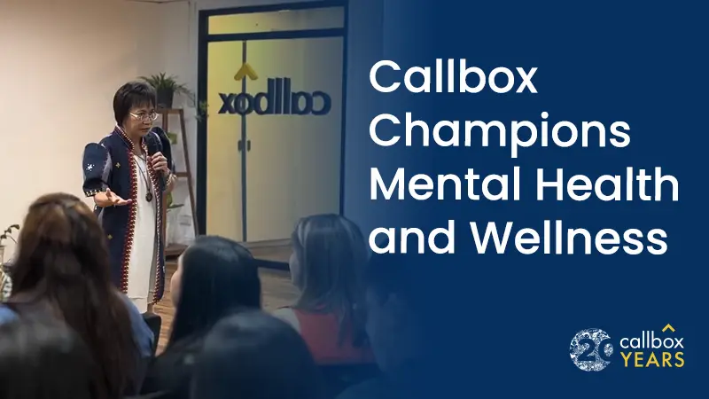 Callbox Champions Mental Health and Wellness