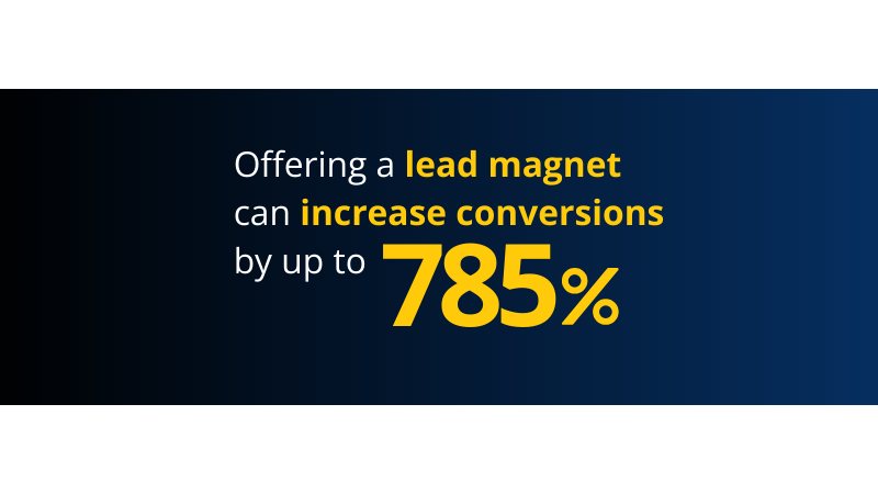 statistics for lead magnet that increase conversion rate of a business