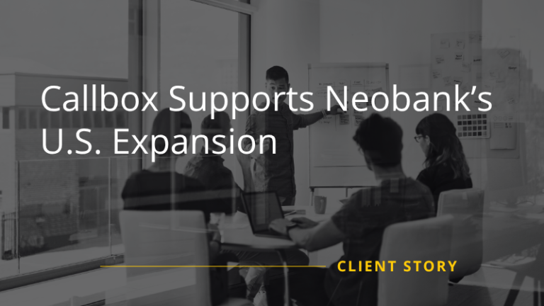 BaaS Company US Expansion Callbox