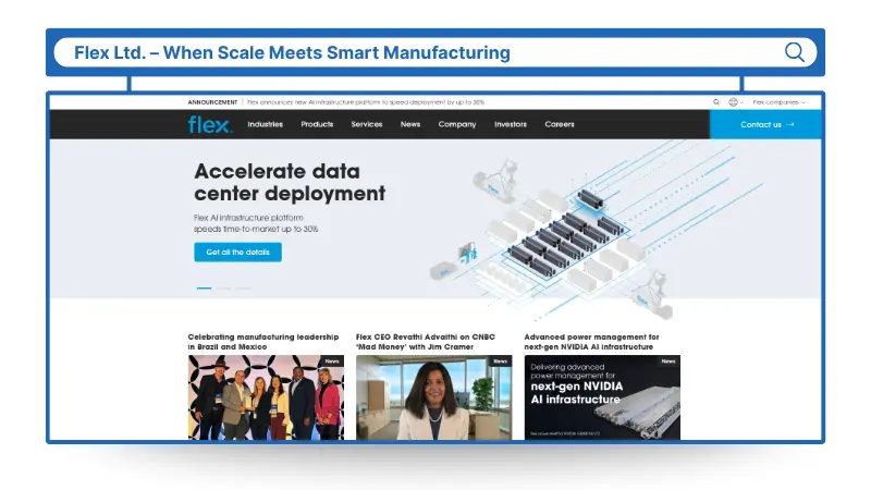 Flex Ltd. - When Scales Meets Smart Manufacturing