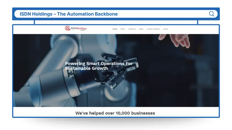 ISDN Holdings – The Automation Backbone