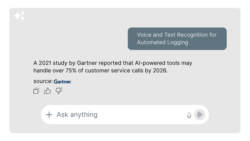 Voice and Text Recognition for Automated Logging