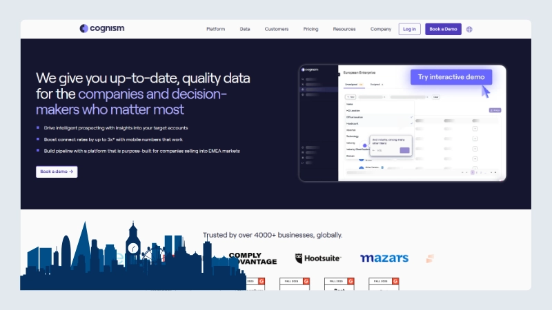 10. Cognism (London, UK)