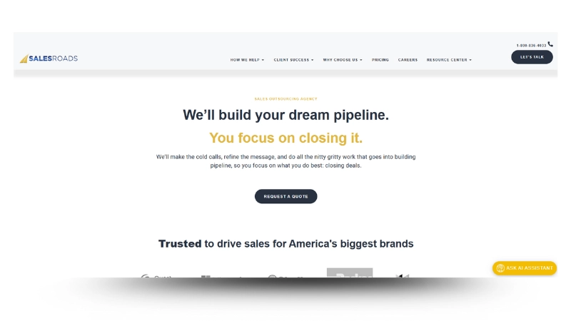 Best Outsourced SDR -  SalesRoads