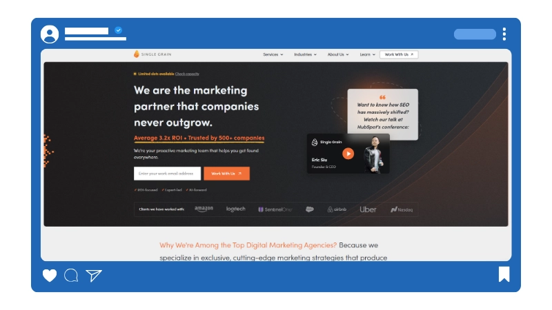 Customer Acquisition Agencies - Single Grain