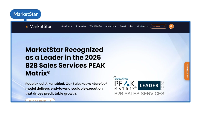 Sales Outsourcing Companies 2026 - MarketStar