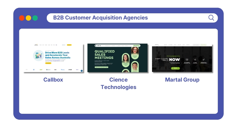 B2B Customer Acquisition Agencies