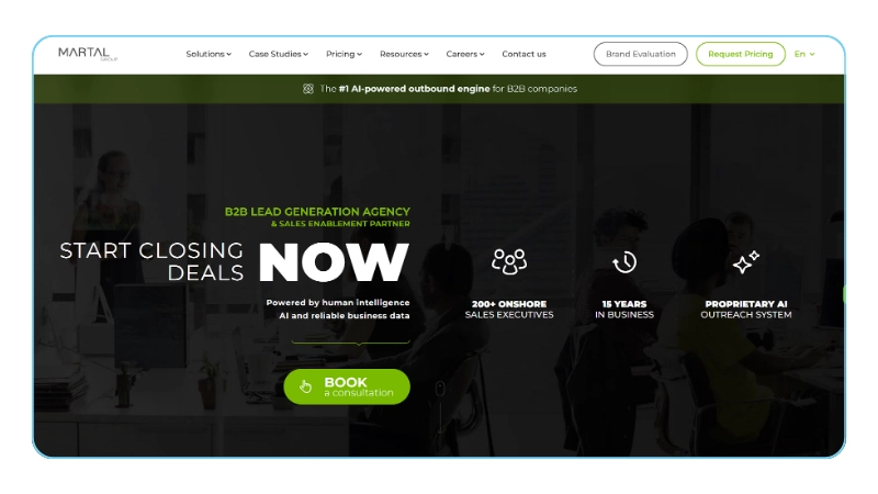 Martal Group Sales as a Service Provider