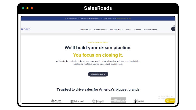 SalesRoads - SDR Agency for SaaS