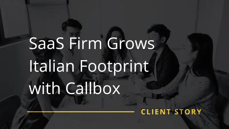 SaaS Firm Grows Italian Footprint with Callbox