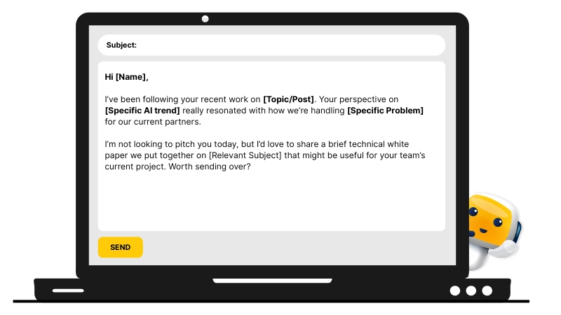 sample text for context first LinkedIn message