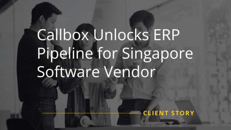 Callbox Unlocks ERP Pipeline for Singapore Software Vendor