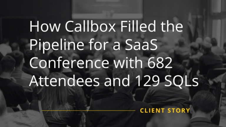 Pipeline for a SaaS Conference Case Study Featured