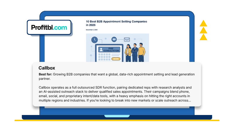 Profitbl - Callbox Top Appointment Setting Service