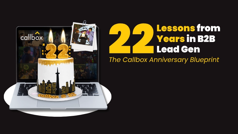 Callbox Anniversary – 22 Years in B2B Lead Gen